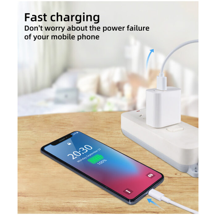 PD 20 W väggladdare USB A+C kontakt - Bild 4