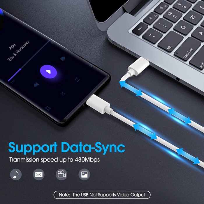 USB Typ C till Typ C kabel 5A - Bild 3