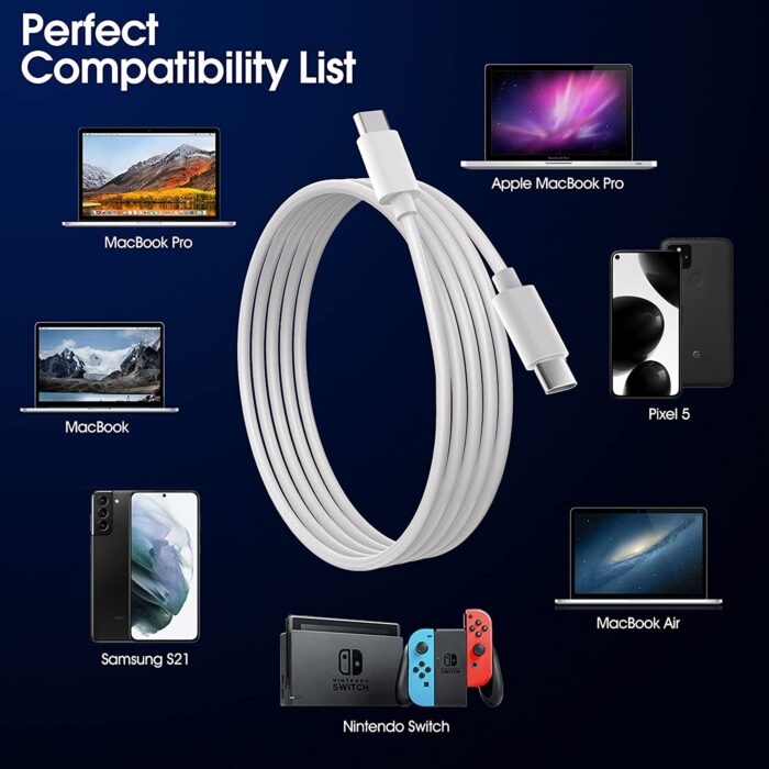 USB Typ C till Typ C kabel 5A - Bild 5