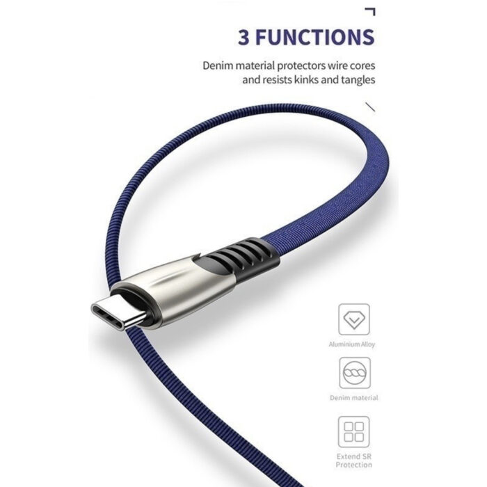 USB Typ C 2,4 A 1 meter - Bild 2