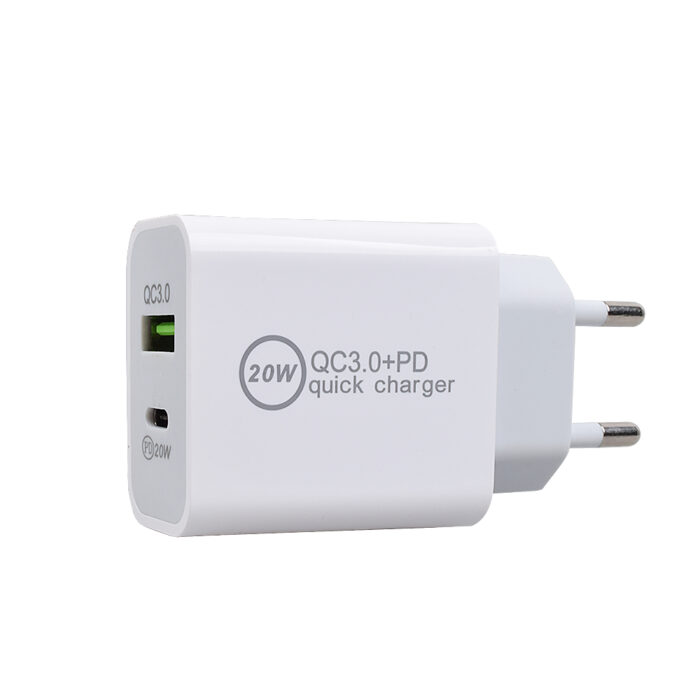 PD 20 W väggladdare USB A+C kontakt - Bild 2